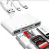5-in-1 memory card reader, USB OTG adapter and SD card reader for iPhone/iPad, USB-C and USB
